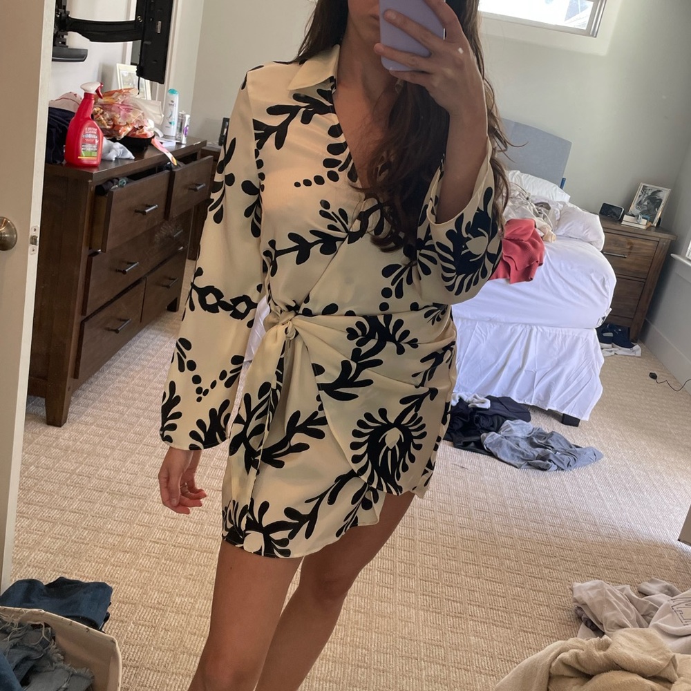 Mini wrap dress